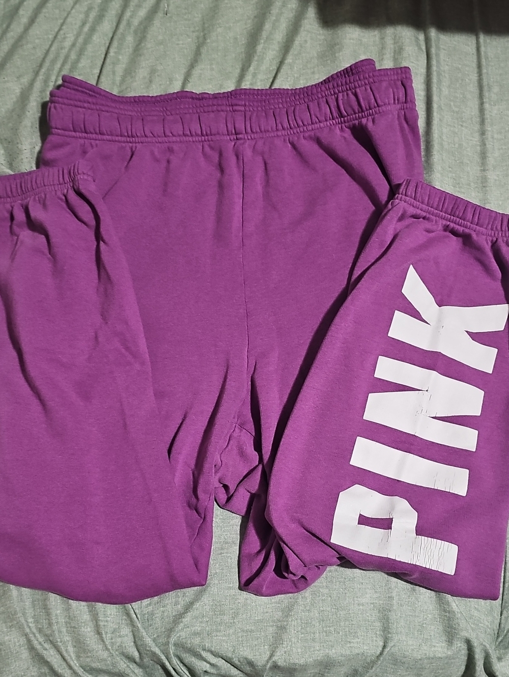 PINK Victoria's Secret Purple Logo Joggers for Women